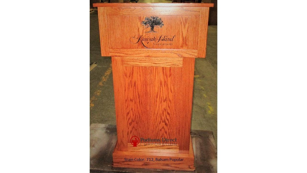 Handcrafted Solid Hardwood Lectern Celebrity-Front 712 Balsam Popular-Handcrafted Solid Hardwood Pulpits, Podiums and Lecterns-Podiums Direct