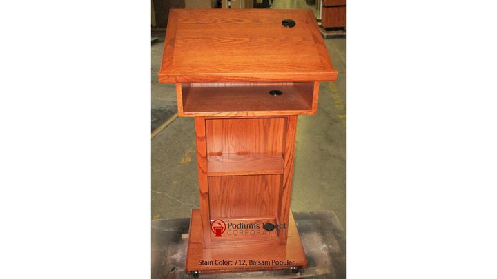Handcrafted Solid Hardwood Lectern Royal-Back 712 Balsam Popular-Handcrafted Solid Hardwood Pulpits, Podiums and Lecterns-Podiums Direct