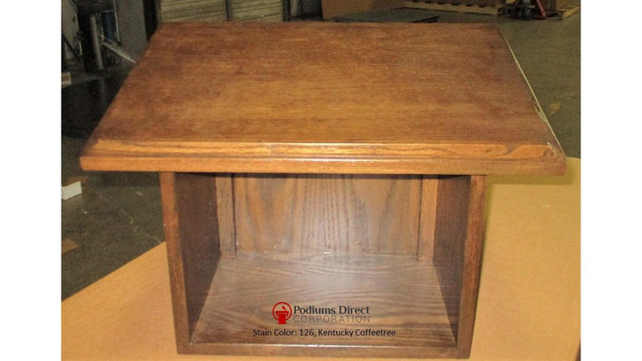 Tabletop Lectern TT Raised Panel-Back View 126 Kentucky Coffeetree-Tabletop Lecterns -Podiums Direct