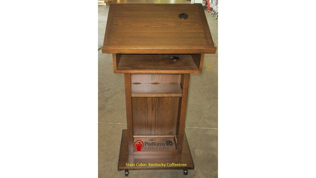 Handcrafted Solid Hardwood Lectern Royal-Back 126 Kentucky CoffeetreeHandcrafted Solid Hardwood Pulpits, Podiums and Lecterns-Podiums Direct