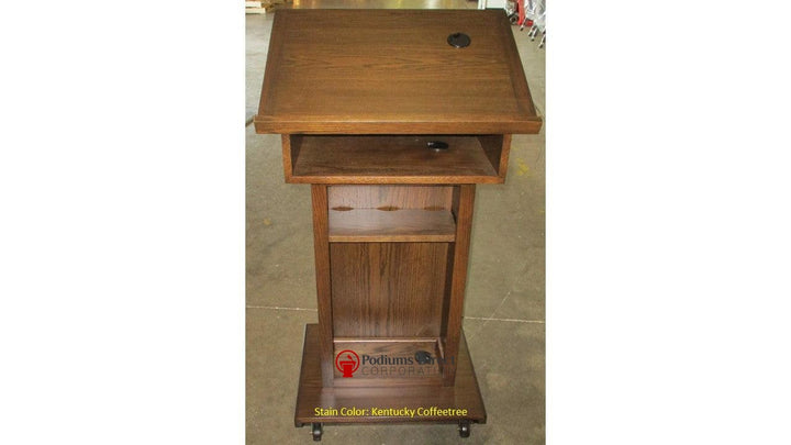 Handcrafted Solid Hardwood Lectern Royal-Back 126 Kentucky CoffeetreeHandcrafted Solid Hardwood Pulpits, Podiums and Lecterns-Podiums Direct