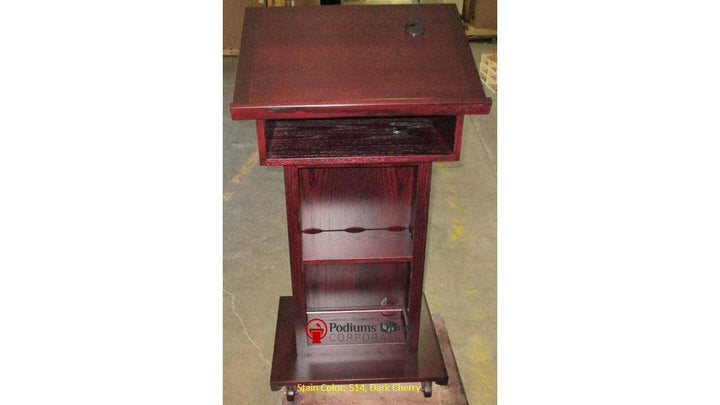 Handcrafted Solid Hardwood Lectern Royal-Back 514 Dark Cherry-Handcrafted Solid Hardwood Pulpits, Podiums and Lecterns-Podiums Direct