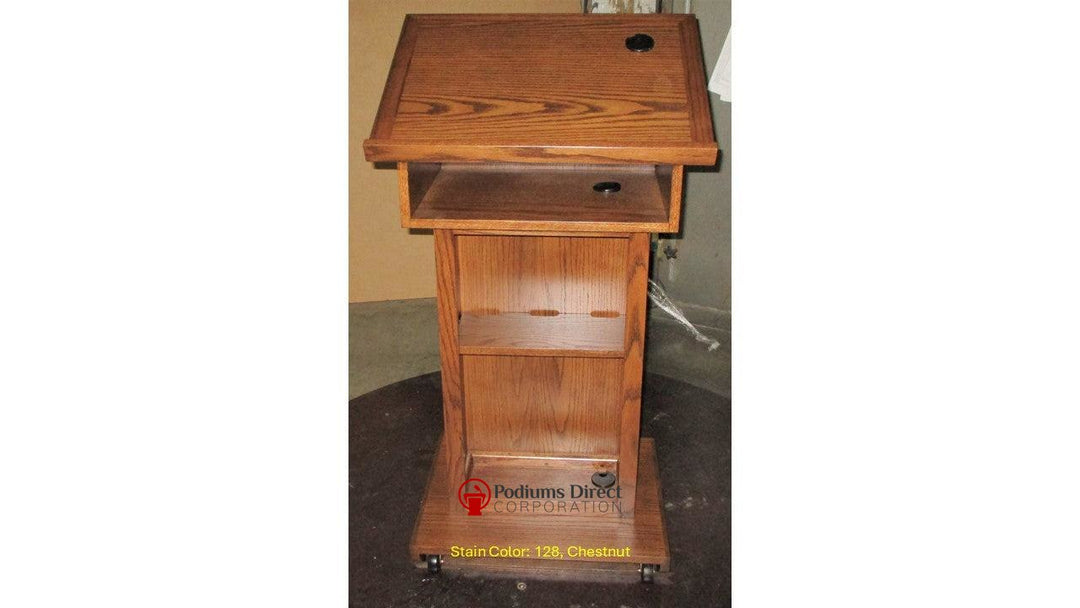 Handcrafted Solid Hardwood Lectern Royal-Back 128 Chestnut-Handcrafted Solid Hardwood Pulpits, Podiums and Lecterns-Podiums Direct