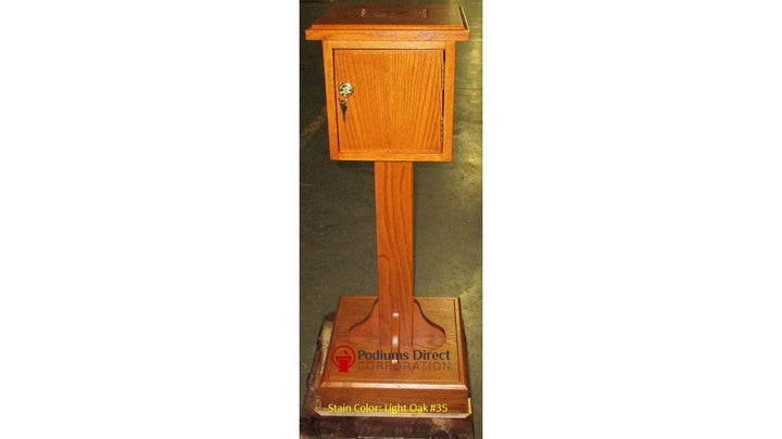 Tithe Box NO 18 Tithe/Prayer Box-Light Oak #35-Tithe Boxes, Baptismal Font, Flower Stands, and Offering Tables-Podiums Direct