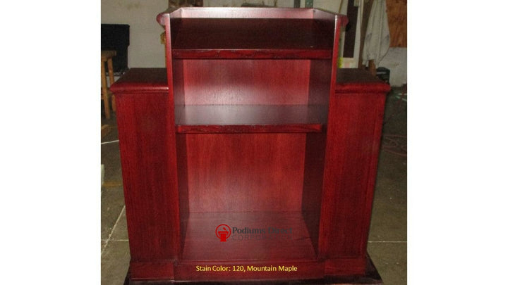 Church Wood Pulpit TWP-105-Back 120 Mountain Maple-Church Wood Pulpits, Podiums and Lecterns-Podiums Direct