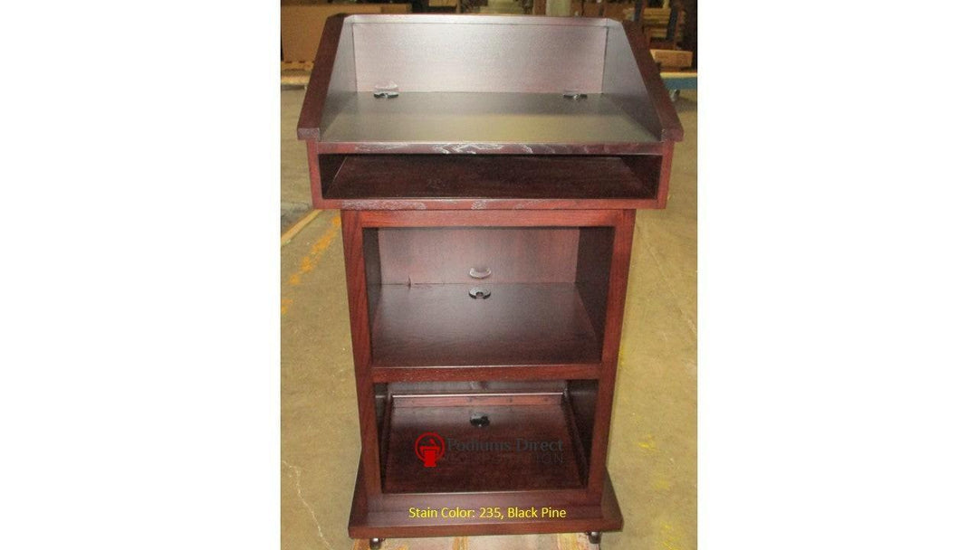 Handcrafted Solid Hardwood Lectern Conquest - FREE SHIPPING!