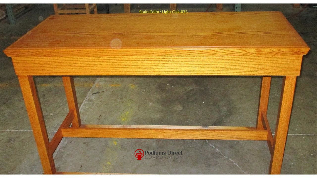 Communion Table NO 405-Back Light Oak 43-Communion Tables and Altars-Podiums Direct