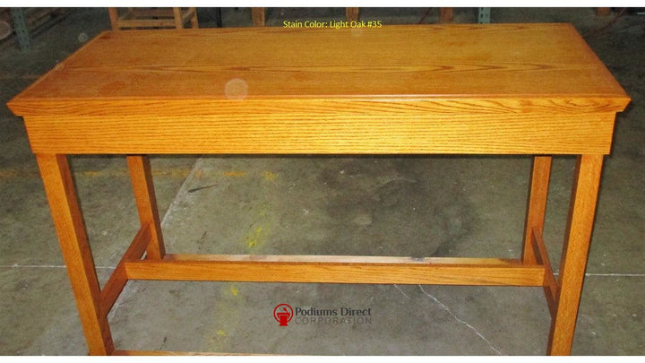 Communion Table NO 405-Back Light Oak 43-Communion Tables and Altars-Podiums Direct