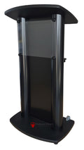 CS1 Deluxe Black Aluminum Column Lectern