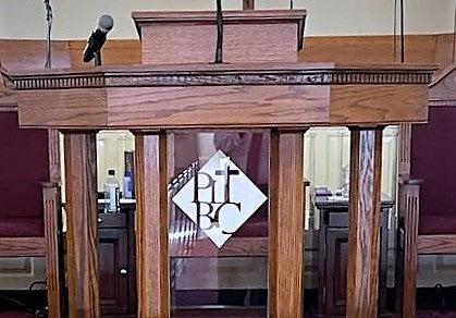 Wood with Acrylic Pulpit Custom No 6 - FREE SHIPPING!