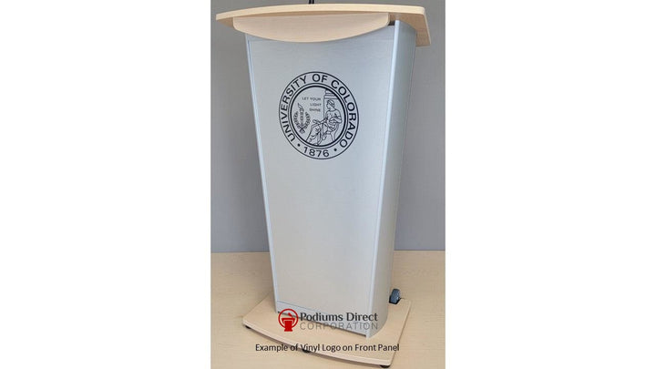 Contemporary Lectern and Podium VH1 Custom Aluminum Lectern - FREE SHIPPING!