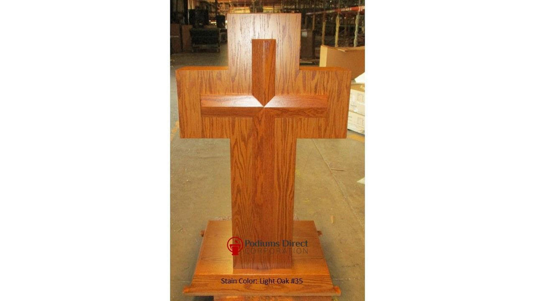 Church Wood Cross Pulpit No. A-2 - FREE SHIPPING!