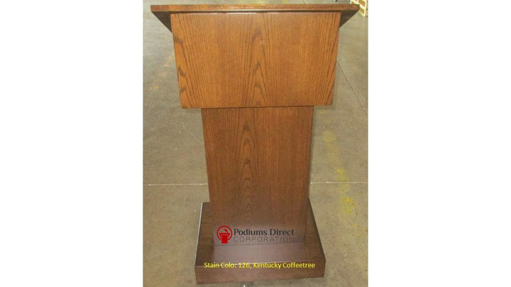 Handcrafted Solid Hardwood Lectern Royal-Front  126 Kentucky CoffeetreeHandcrafted Solid Hardwood Pulpits, Podiums and Lecterns-Podiums Direct