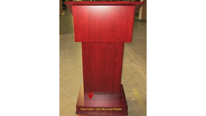 Handcrafted Solid Hardwood Lectern Royal-Front  120 Mountain Maple-Handcrafted Solid Hardwood Pulpits, Podiums and Lecterns-Podiums Direct