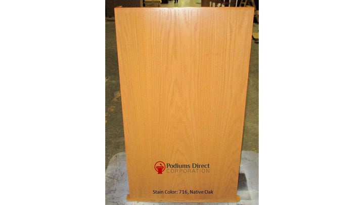 Handcrafted Solid Hardwood Lectern Spartan-Front Native Oak 716-Handcrafted Solid Hardwood Pulpits, Podiums and Lecterns-Podiums Direct