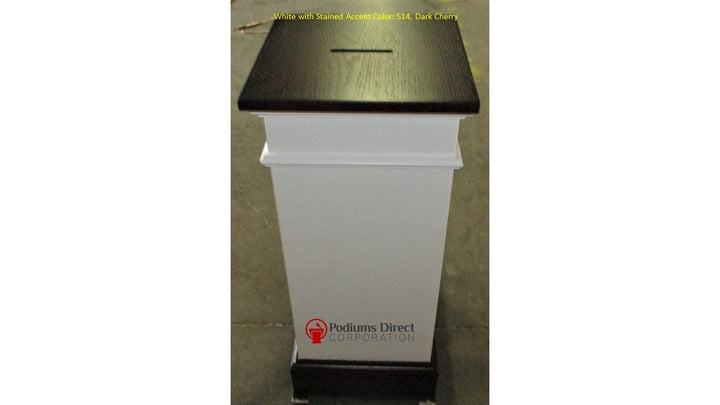 Tithe Box NO 80 Tithe/Prayer Box-514 Dark Cherry-Tithe Boxes, Baptismal Font, Flower Stands, and Offering Tables-Podiums Direct