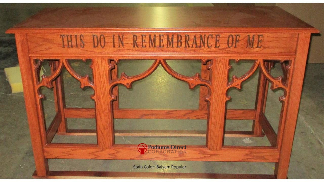 Communion Table NO 205-Front 712 Balsam Popular-Communion Tables and Altars-Podiums Direct