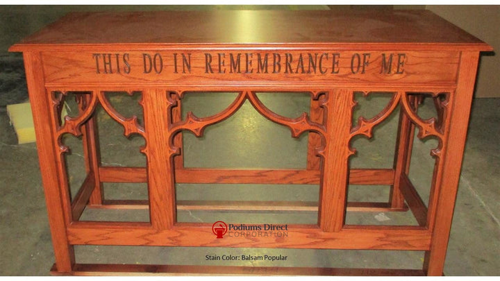 Communion Table NO 205-Front 712 Balsam Popular-Communion Tables and Altars-Podiums Direct