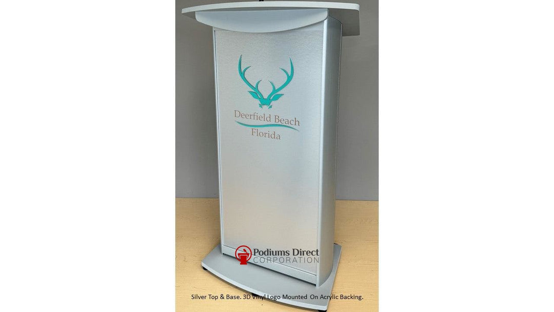 Contemporary Lectern and Podium H2 Standard Aluminum Lectern - FREE SHIPPING!