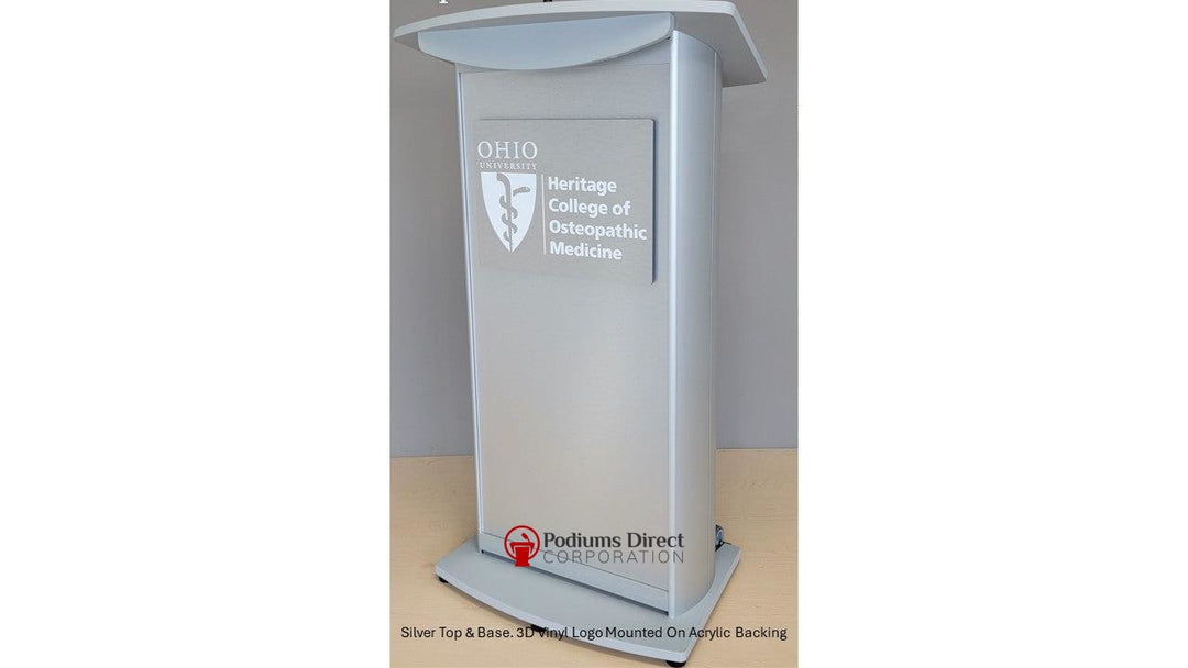 Contemporary Lectern and Podium H2 Standard Aluminum Lectern - FREE SHIPPING!