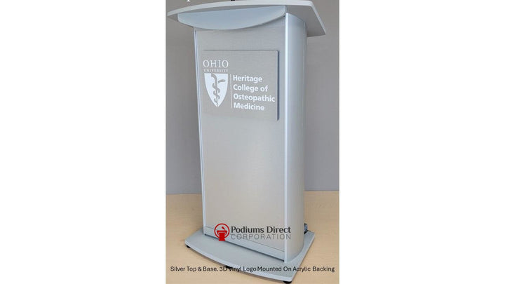 Contemporary Lectern and Podium H2 Standard Aluminum Lectern - FREE SHIPPING!