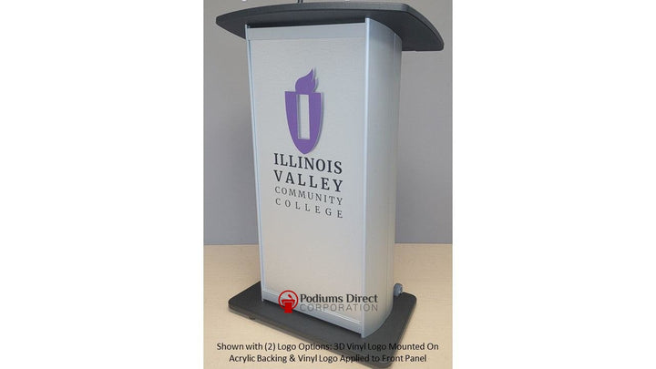 Contemporary Lectern and Podium H2W Custom Aluminum Lectern - Free Shipping!