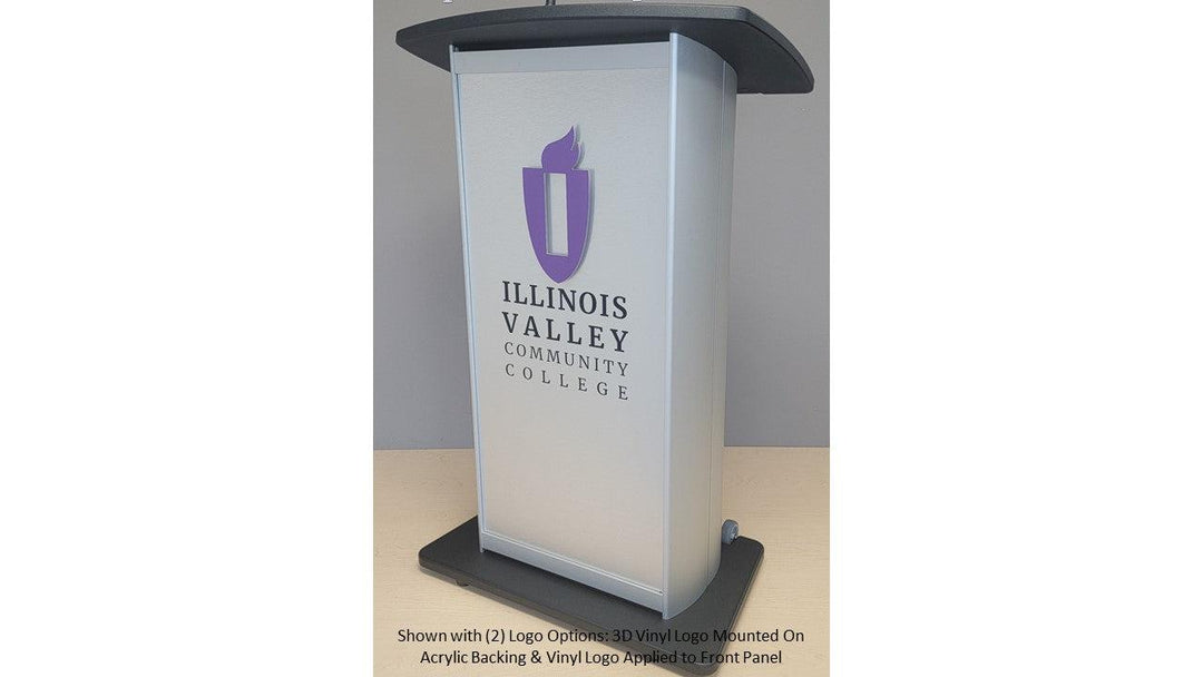 Contemporary Lectern and Podium H2W Custom Aluminum Lectern - Free Shipping!