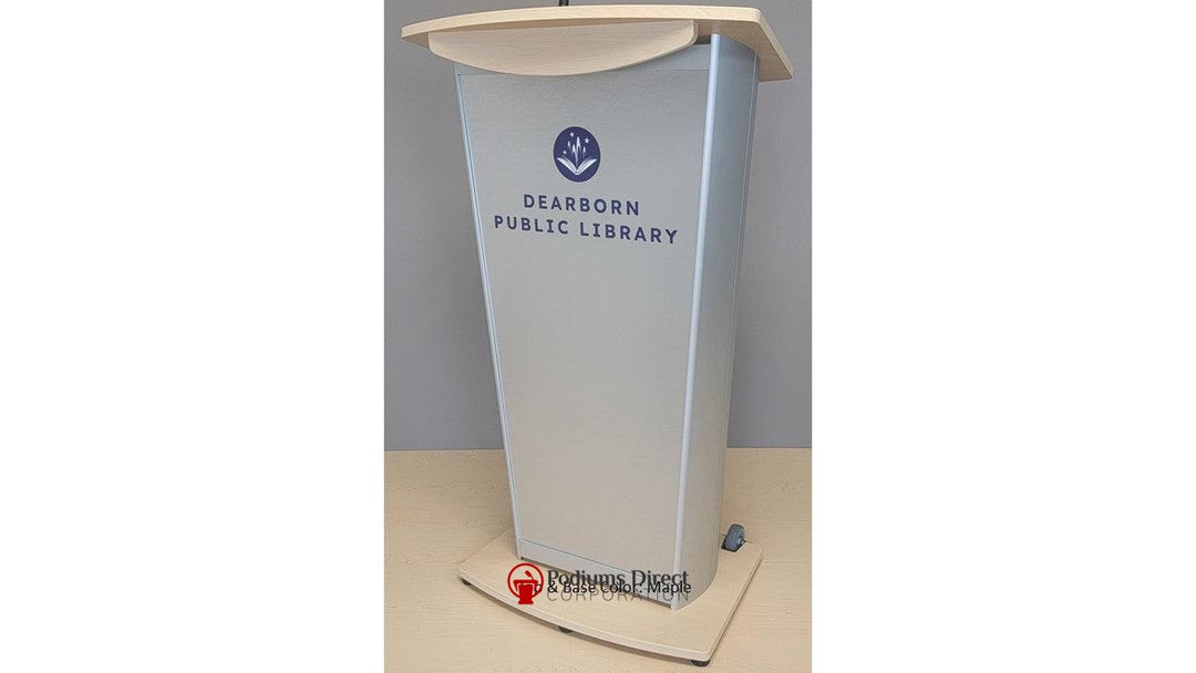 Contemporary Lectern and Podium VH1 Custom Aluminum Lectern - FREE SHIPPING!