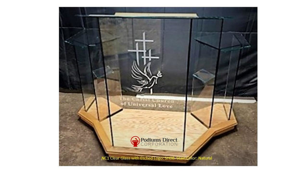 Glass Pulpit NC1/NC1G Prestige WINGED - FREE SHIPPING!