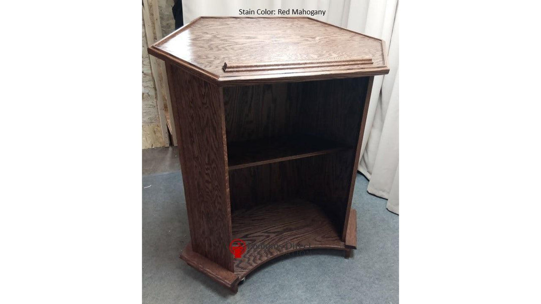 Church Wood Pulpit NC10W/NC10WG Prestige FOUNDATION with Glass - FREE SHIPPING!