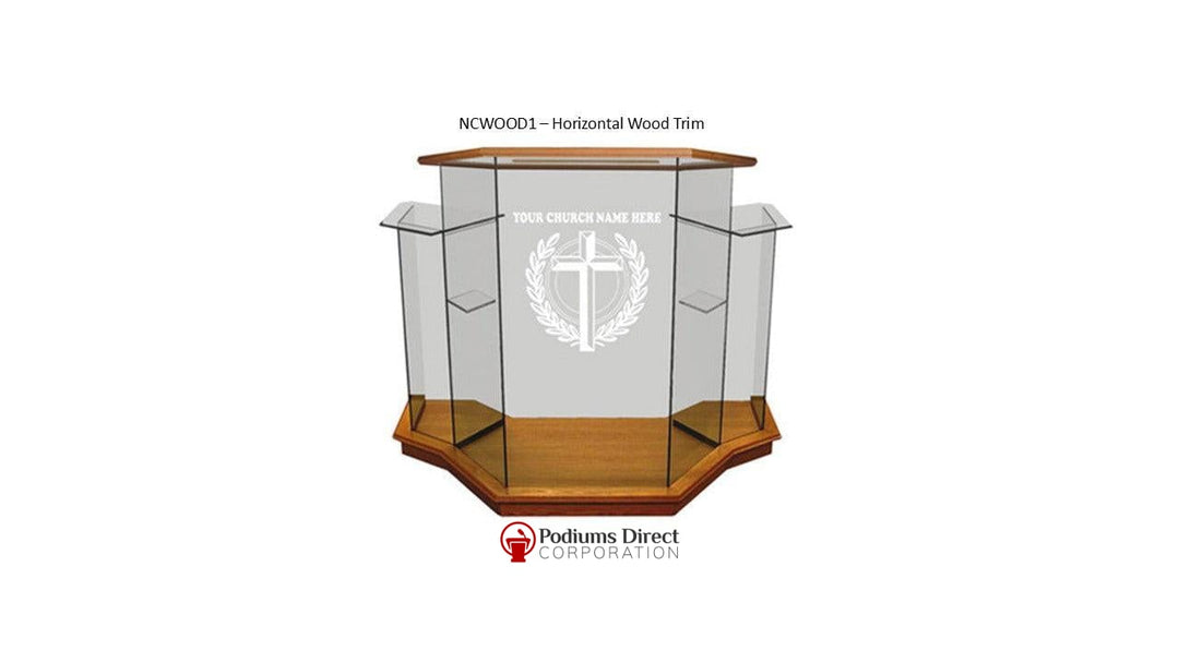Glass Pulpit NC1/NC1G Prestige WINGED - FREE SHIPPING!