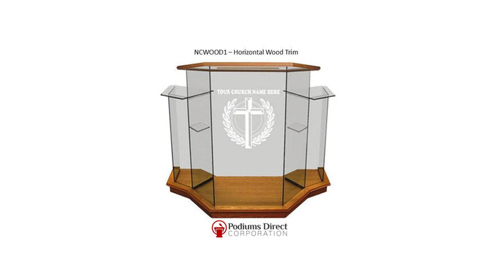 Glass Pulpit NC1/NC1G Prestige WINGED - FREE SHIPPING!