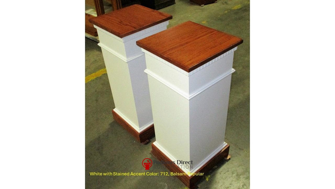 Flower Stand NO 8201-Front Side 712 Balsam Popular-Tithe Boxes, Baptismal Font, Flower Stands, and Offering Tables-Podiums Direct