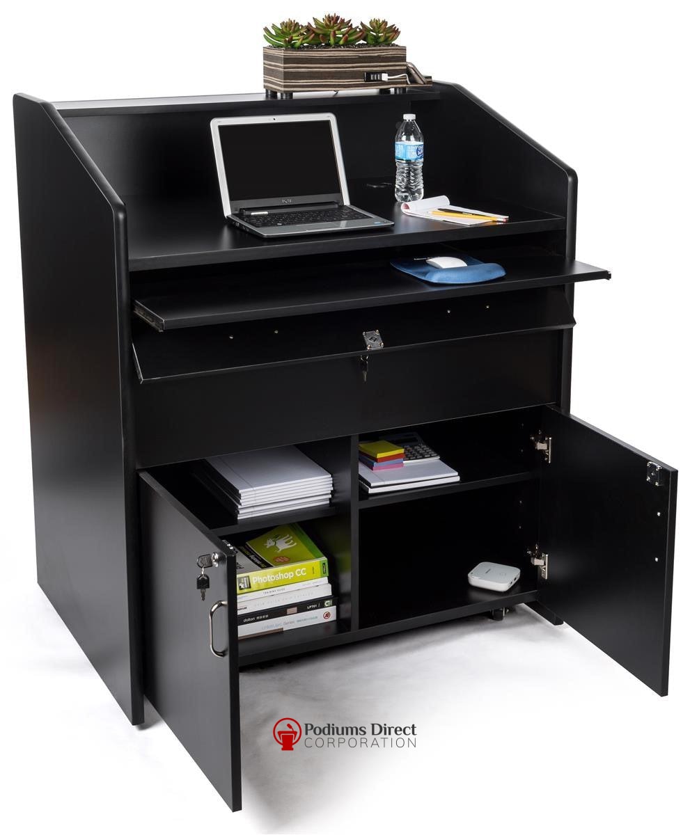 Multimedia Lectern 41" Rolling - FREE SHIPPING!