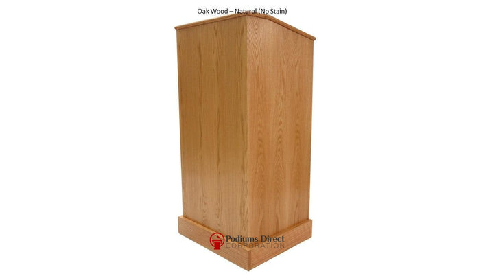 Handcrafted Solid Hardwood Lectern The Graduate-Oak Wood Natural-Handcrafted Solid Hardwood Pulpits, Podiums and Lecterns-Podiums Direct