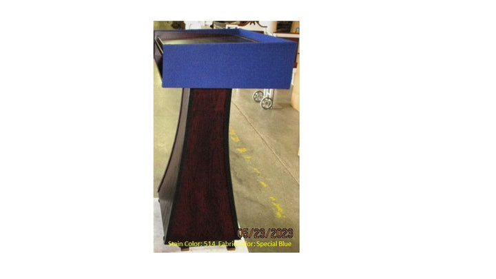 Handcrafted Solid Hardwood Lectern PD Presidential Non-Sound-Side View 514-Handcrafted Solid Hardwood Pulpits, Podiums and Lecterns-Podiums Direct