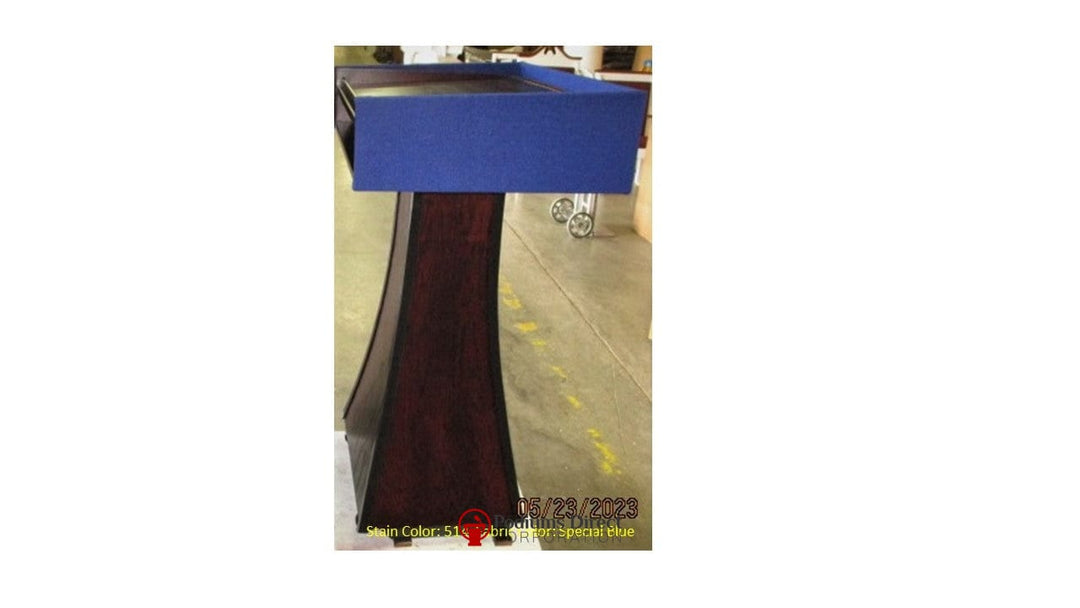 Handcrafted Solid Hardwood Lectern PD Presidential Non-Sound-Side View 514-Handcrafted Solid Hardwood Pulpits, Podiums and Lecterns-Podiums Direct