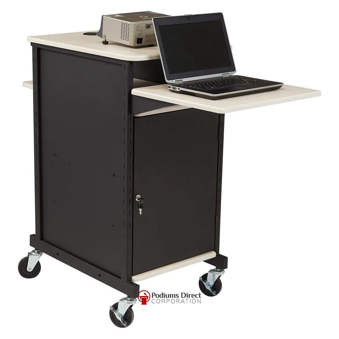 Presentation AV Cart PRC400 Oklahoma Sound Jumbo-Angle-Presentation AV Tablet Laptop Carts and Plasma LCD Stands-Podiums Direct
