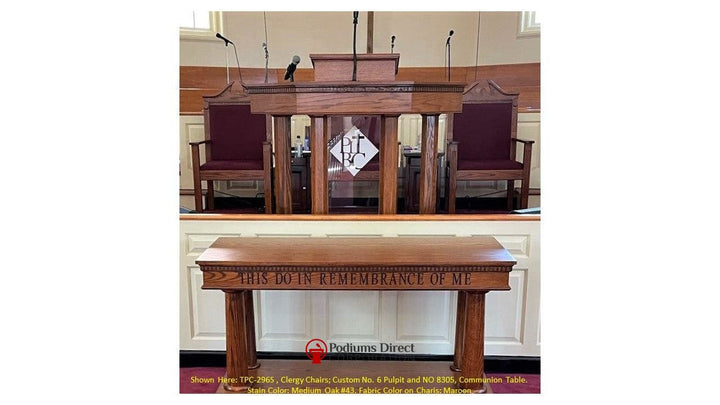 Clergy Church Chair TPC-296S/NO 8200 Series 48" Height Side Pulpit Chair