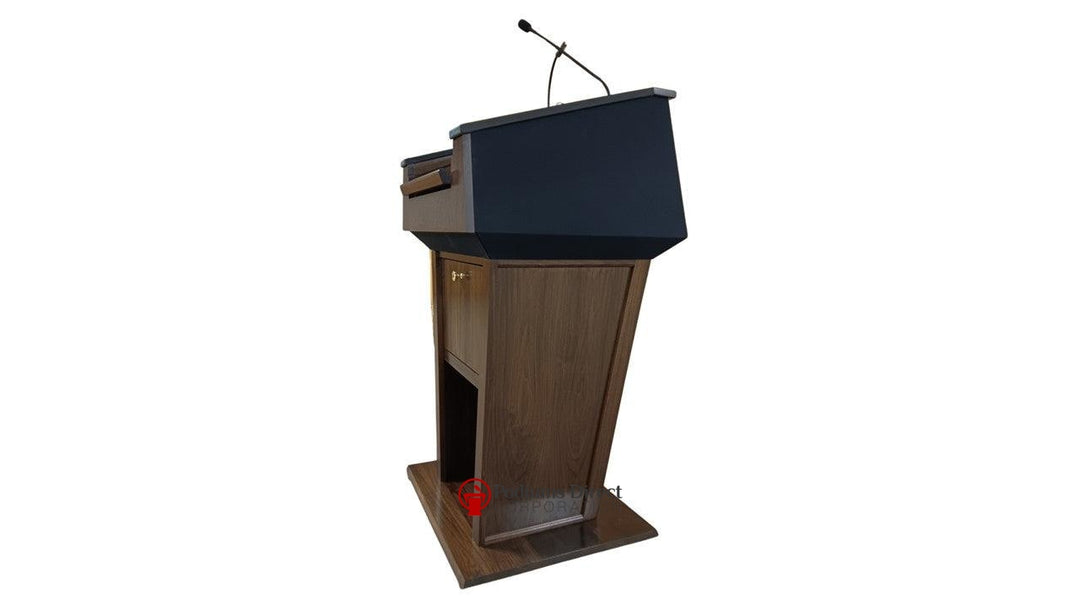 Sound Lectern PRES500-EV Presidential Evolution Podium-Side Walnut Wood Dark Walnut-Sound Podiums and Lecterns-Podiums Direct