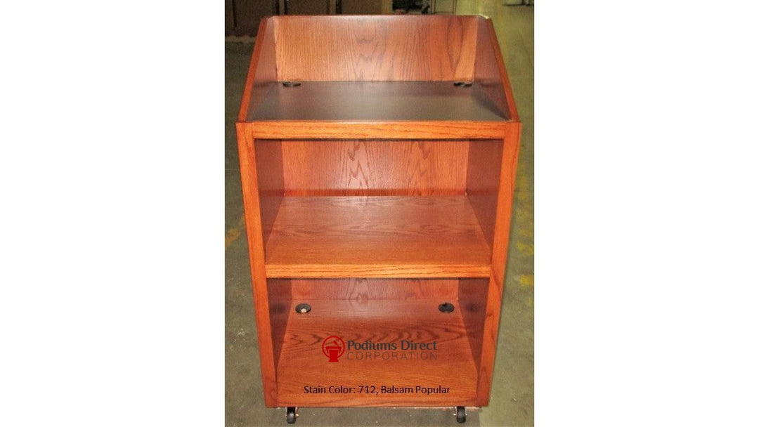 Handcrafted Solid Hardwood Lectern Spartan-Back 712-Handcrafted Solid Hardwood Pulpits, Podiums and Lecterns-Podiums Direct