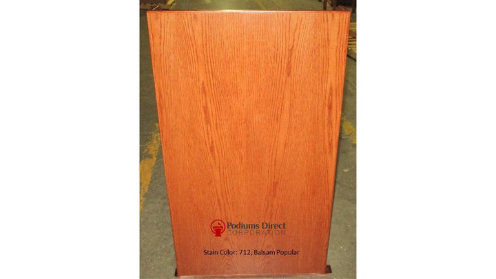 Handcrafted Solid Hardwood Lectern Spartan-Front 712-Handcrafted Solid Hardwood Pulpits, Podiums and Lecterns-Podiums Direct