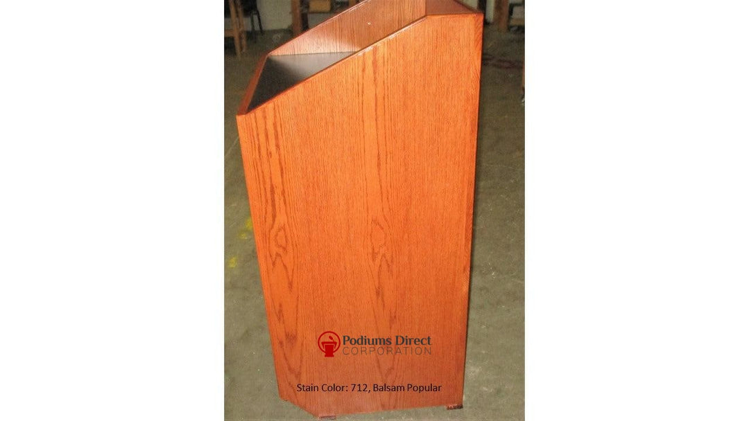 Handcrafted Solid Hardwood Lectern Spartan-Side 712-Handcrafted Solid Hardwood Pulpits, Podiums and Lecterns-Podiums Direct