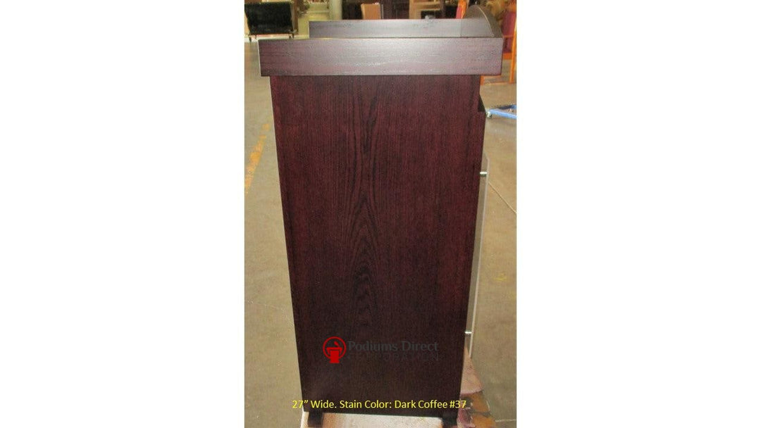 Handcrafted Solid Hardwood Lectern Eagle-27 Side Dark Coffee 37-FREE SHIPPING