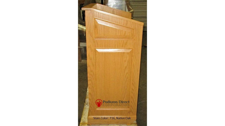Handcrafted Solid Hardwood Lectern Colonial-Side Native Oak 716-Handcrafted Solid Hardwood Pulpits, Podiums and Lecterns-Podiums Direct
