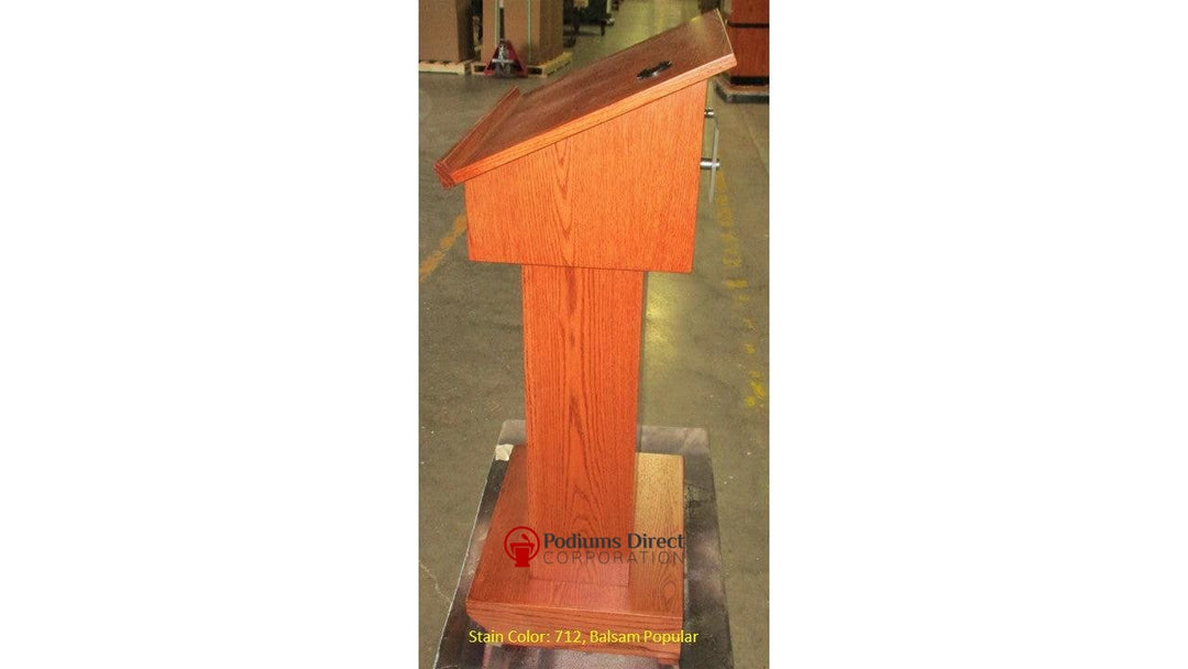 Handcrafted Solid Hardwood Lectern Royal-Side 712 Balsam Popular-Handcrafted Solid Hardwood Pulpits, Podiums and Lecterns-Podiums Direct