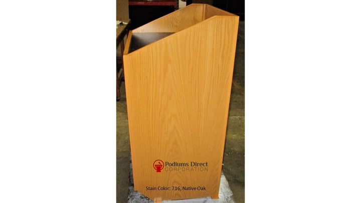 Handcrafted Solid Hardwood Lectern Spartan-Side Native Oak 716-Handcrafted Solid Hardwood Pulpits, Podiums and Lecterns-Podiums Direct