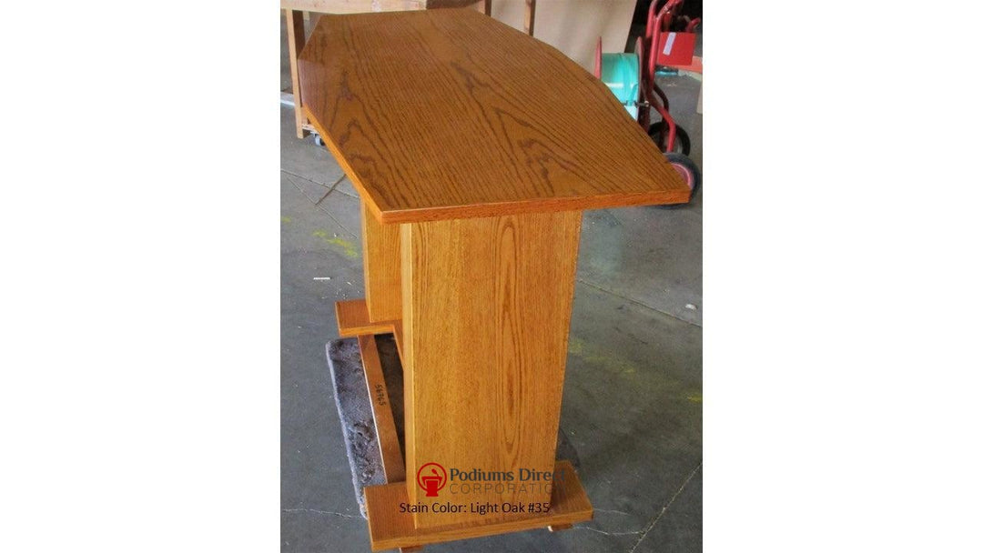 Communion Table 781 Acrylic and Wood Style-Side View Light Oak 35-Communion Tables and Altars-Podiums Direct
