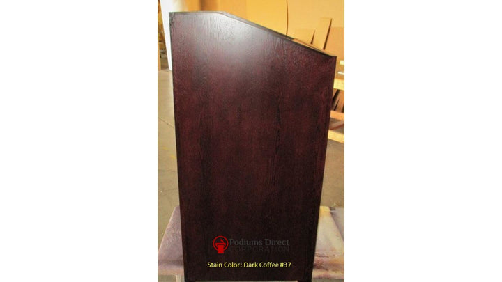 LCD Digital Display Lectern PD 4896-Side Dark Coffee 37-LCD Digital Display Lecterns-Podiums Direct