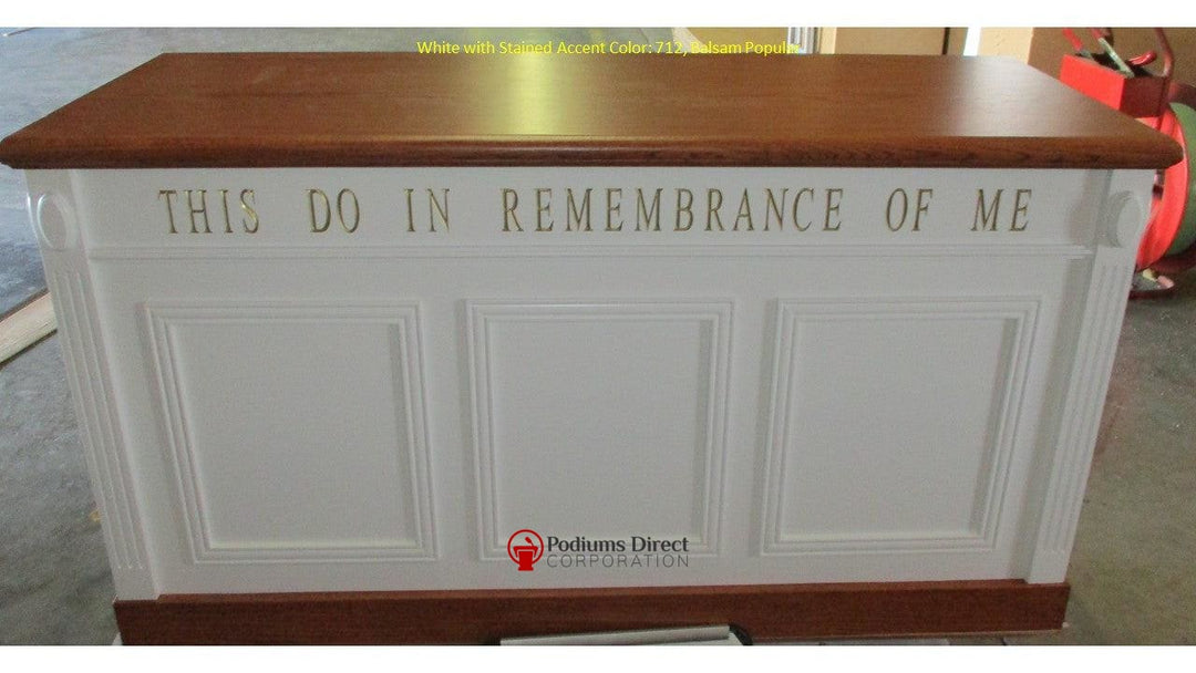 Communion Table TCT-605-Front 712 Balsam Popular-Communion Tables and Altars-Podiums Direct